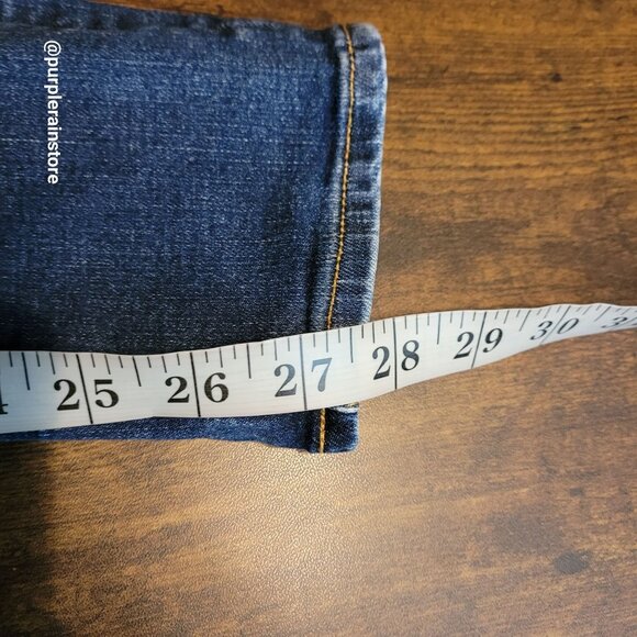 AG Adriano Goldschmied Jeans 27 R Middi Ankle Mid Rise Legging Medium Dark Wash - Picture 10 of 12